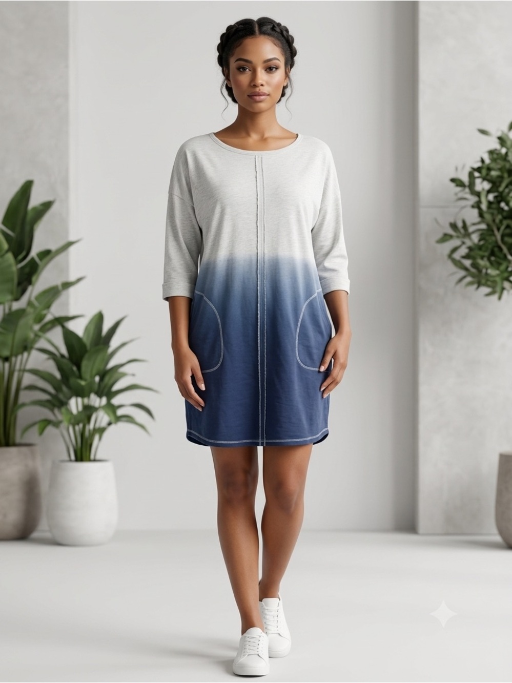 Umgee Ombre Shift Dress